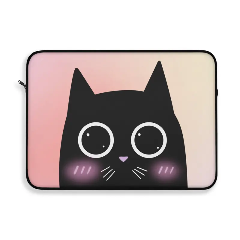 Blushing Kitten Laptop Sleeve