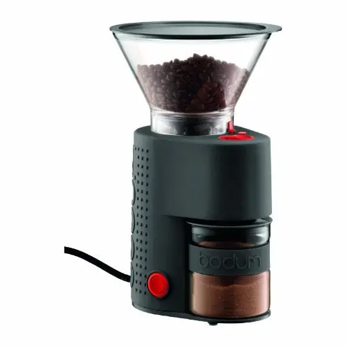 Bodum Bistro Burr Coffee Grinder – Adjustable Settings, Compact Design, Black