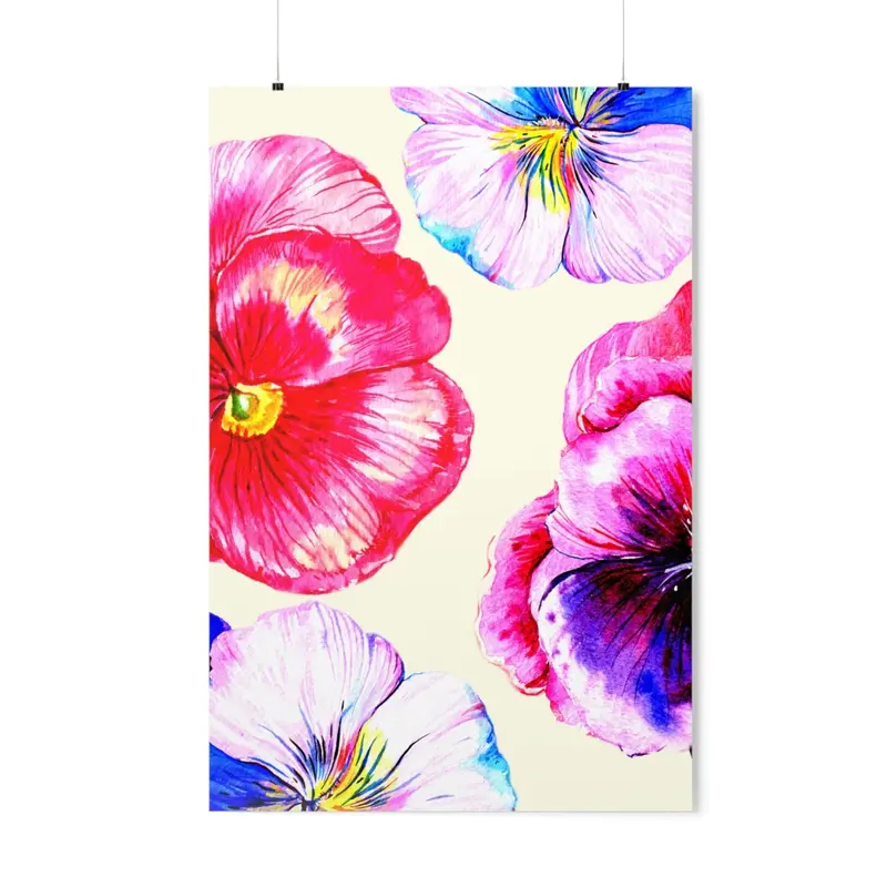 Bold Botanical Floral Wall Art Poster