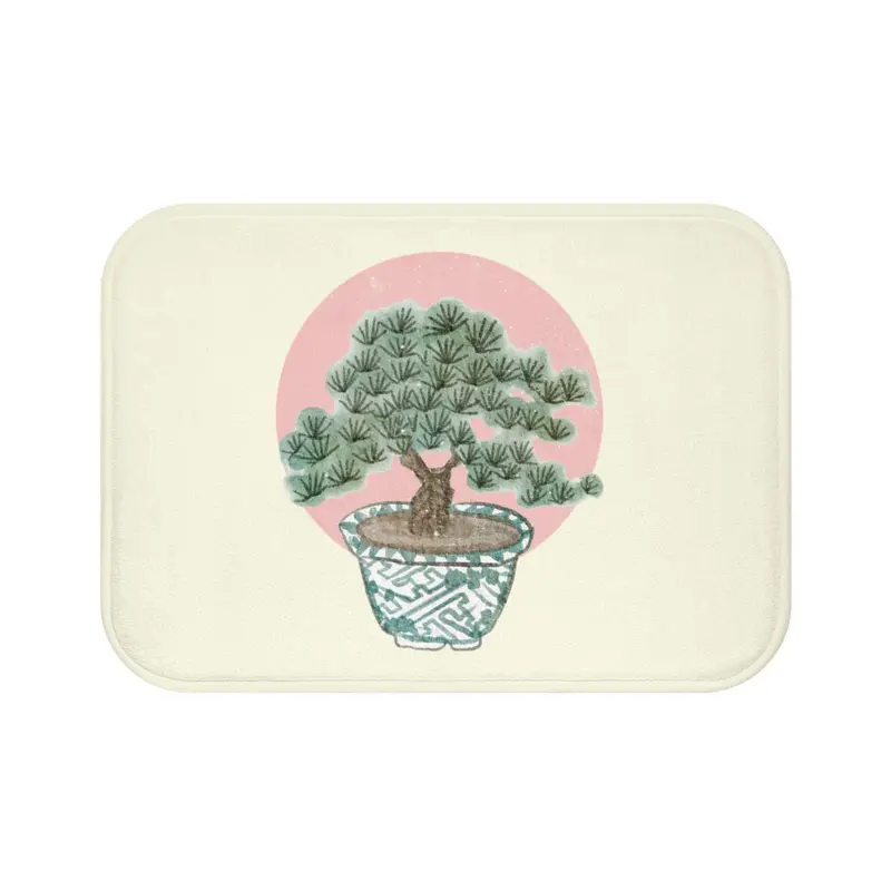 Bonsai Tree Design Non-Slip Bath Mat