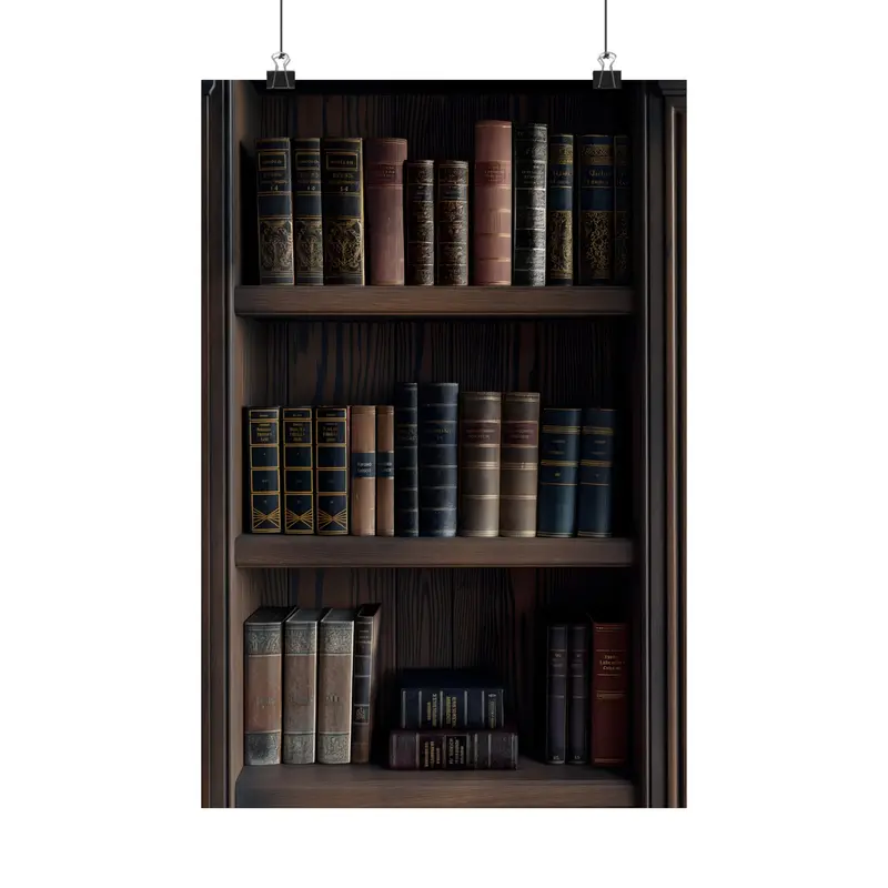 Bookworm-Themed Decorative Poster – Literary Wall Art