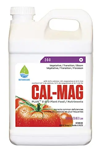 Botanicare Cal-Mag Plus – Calcium, Magnesium & Iron Supplement for Plants, Corrects Deficiencies (2.5-Gallon)