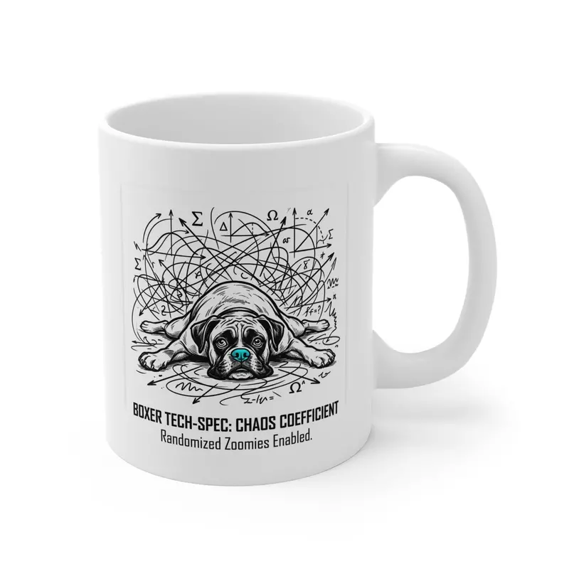 Boxer Energy Variability Diagram Mug