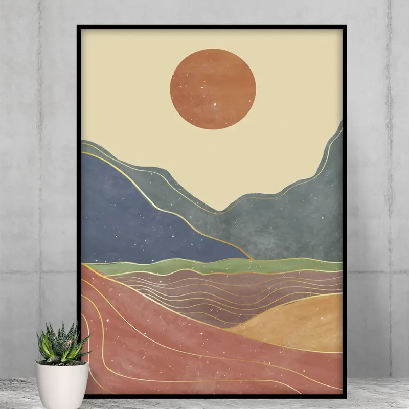 California Sun Vertical Matte Poster