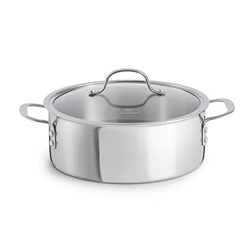 Calphalon Tri-Ply Stainless Steel 5-Quart Dutch Oven – Heavy-Duty Cookware