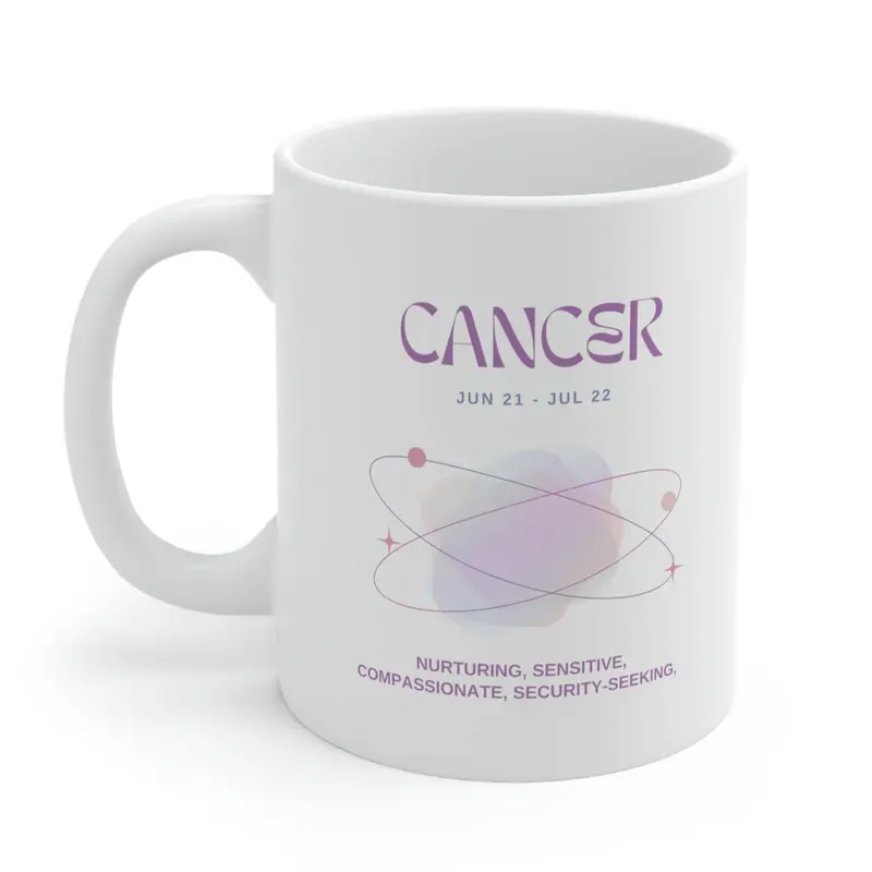 Cancer Zodiac Mug – Embrace Intuitive and Nurturing Star Sign Vibes