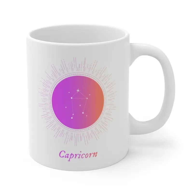 Capricorn Zodiac Mug – Elegant Astrological Ceramic Mug