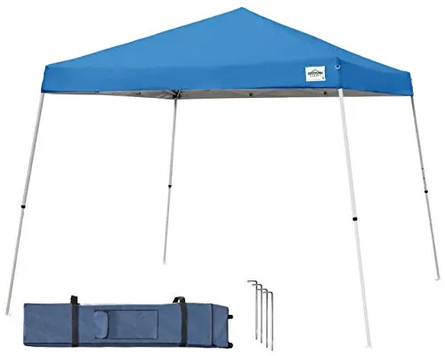 Caravan Canopy V-Series 12×12 Instant Pop-Up Canopy Kit – Blue, 12’×12′ Base, 9’×9′ Top