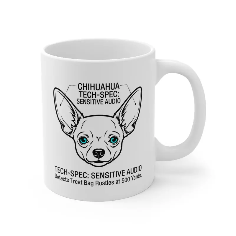 Chihuahua Ear Anatomy Design Mug