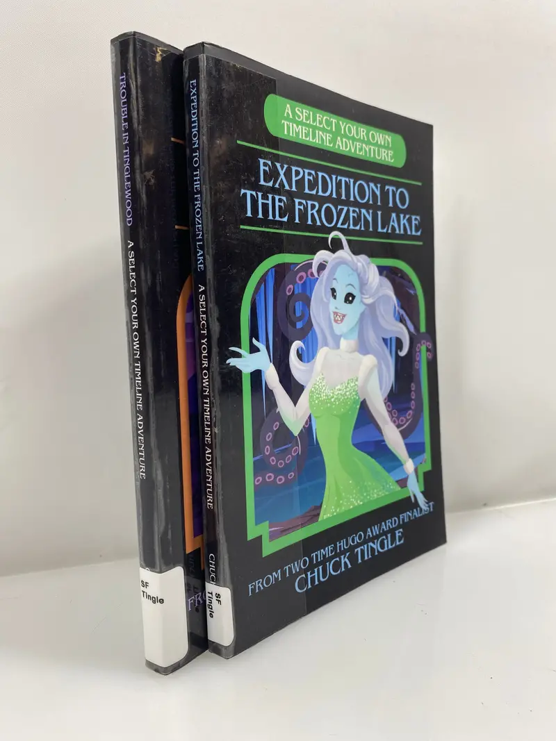 Chuck Tingle’s Interactive Fiction: Two Select-Your-Own-Adventure Titles — Tinglewood & Frozen Lake (Ex-Library Softcover)
