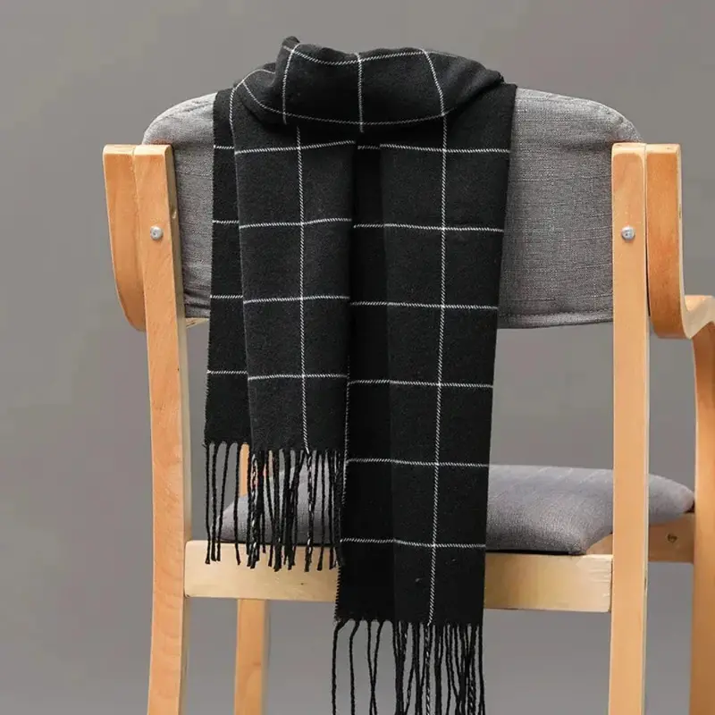 Classic Plaid Scarf for Men