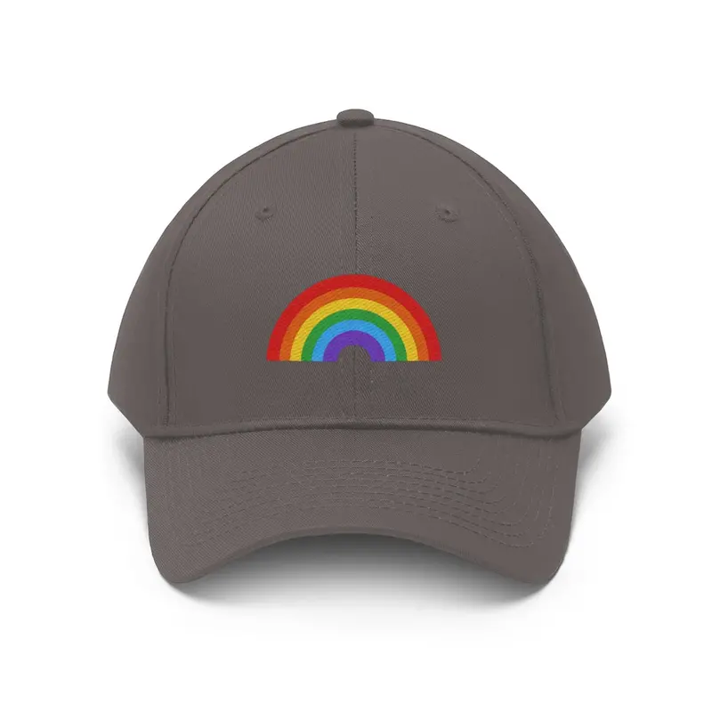 Classic Rainbow Unisex Twill Cap – Breathable Adjustable Hat