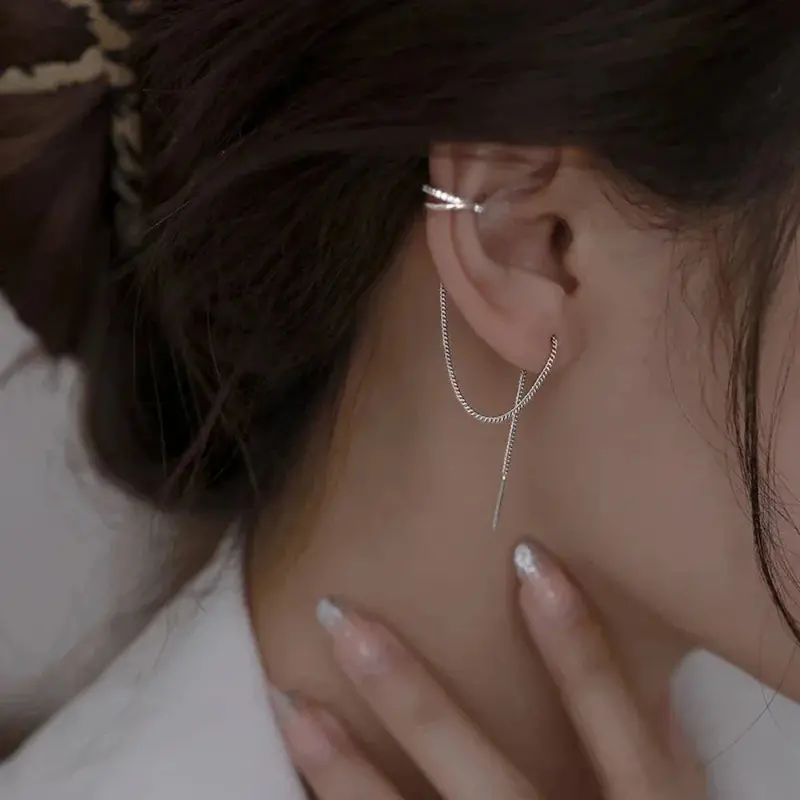 Clip-On Drop Earrings – Pierced & Non-Pierced Hybrid Style