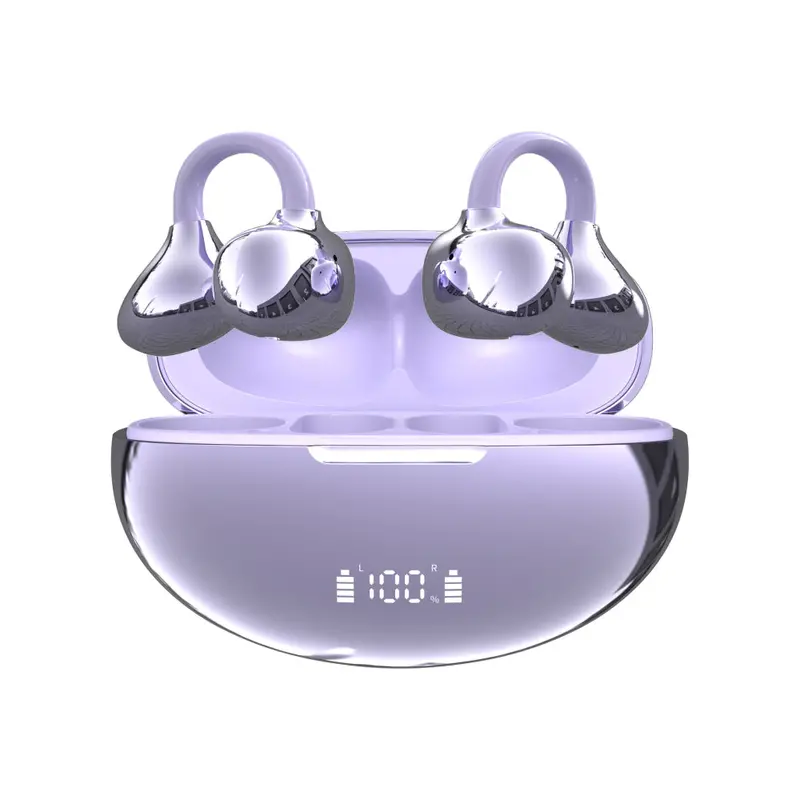 Clip-On Wireless Earbuds with AI Translation and Active Noise Cancellation