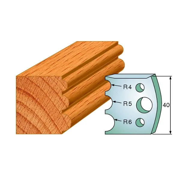 Cmt 690.090 Dual Profiled Shaper Knife Set For Precision Routing 1