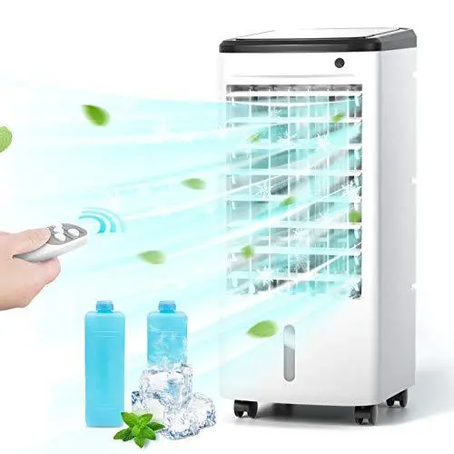 COMFYHOME 3-in-1 Portable AC Unit – Evaporative Cooler, Humidifier & Fan with 65° Oscillation, 12-Hour Timer & Remote (Cools Up to 170 sq ft)