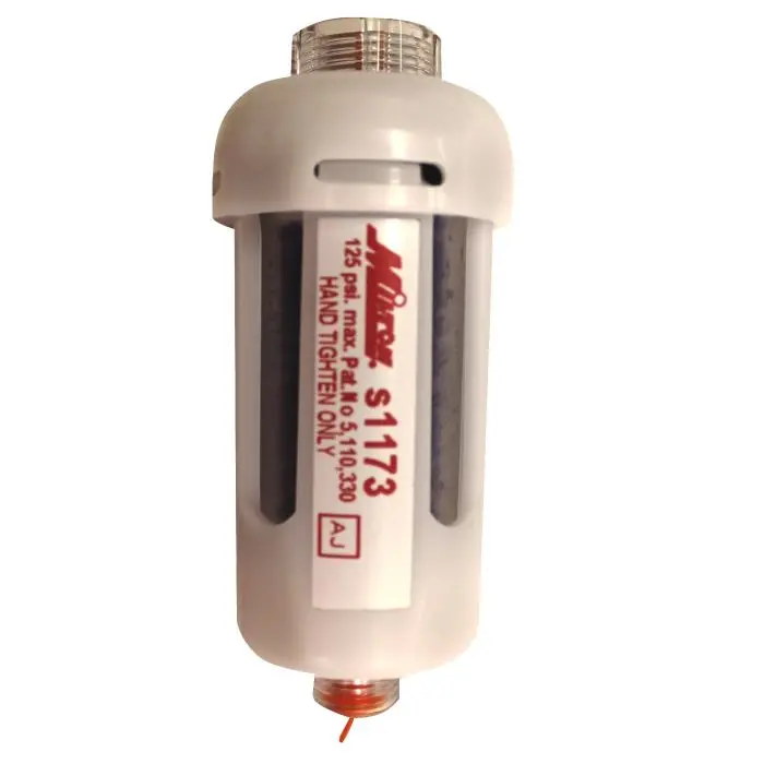 Compact Disposable Air Line Desiccant Filter for Moisture Removal