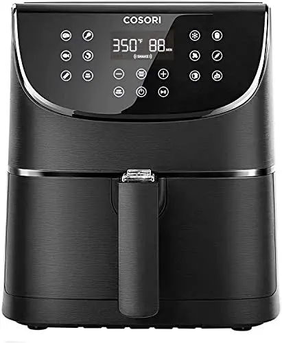 COSORI 3.7-Quart Air Fryer – 1500W Oil-Free Digital Oven with 11 Presets, LED Touchscreen, Nonstick Basket & Recipe Book (Black)