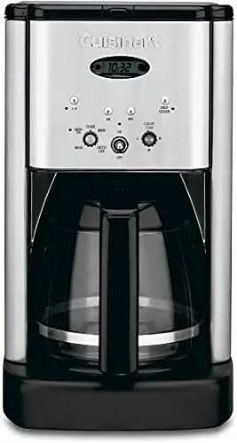 Cuisinart DCC-1200P1 Brew Central 12-Cup Coffeemaker – Fully Programmable Drip Machine with Brushed Chrome Finish