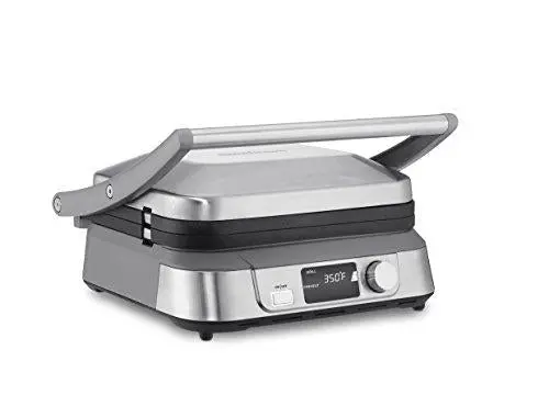 Cuisinart Electric Griddler – Dual-Surface Stainless Steel Grill & Griddle with Adjustable Temperature Control