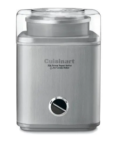 Cuisinart ICE-30BC Pure Indulgence Ice Cream Maker – 2-Quart Automatic Frozen Dessert Maker for Yogurt, Sorbet & Gelato (Silver)