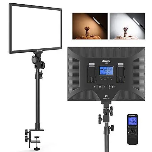 Dazzne D50 Adjustable LED Video Light for Streaming, Photography & Remote-Controlled Studio Use