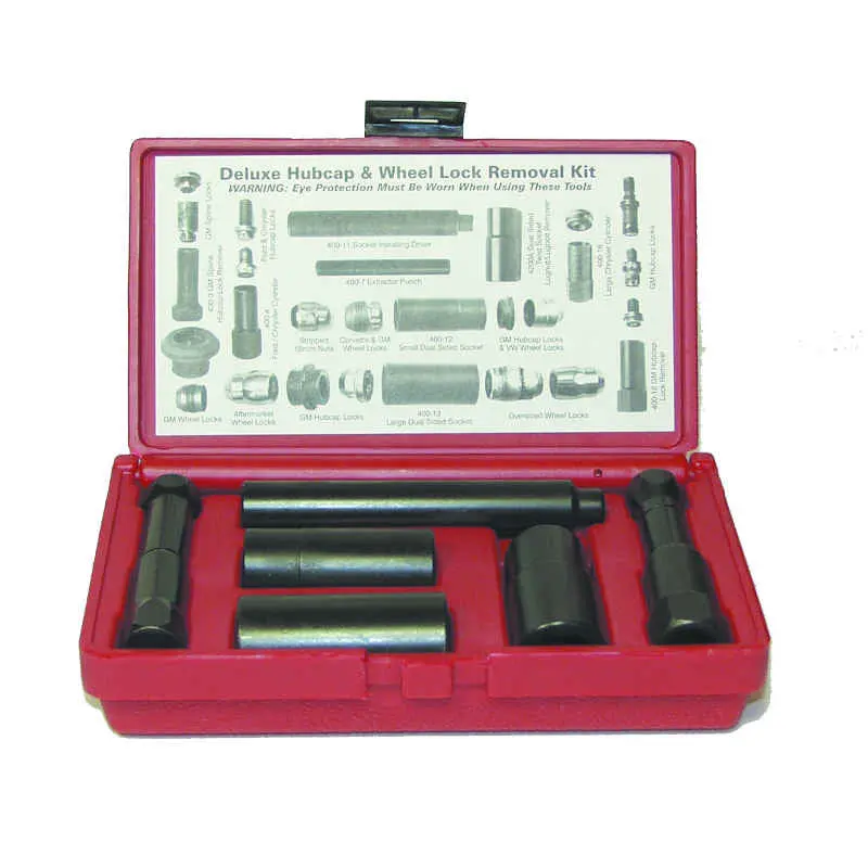 Deluxe Hubcap and Wheel Lock Removal Kit – Multi-Vehicle Compatible