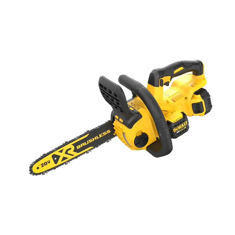DEWALT 12-Inch 20V MAX Brushless Cordless Chainsaw with 5.0Ah Battery and Charger