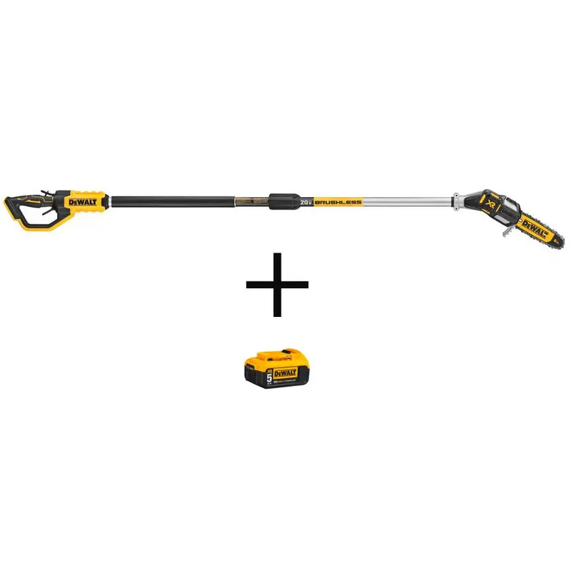DEWALT 20V MAX Cordless 8-Inch Pole Saw Kit with 5.0Ah Battery and Charger