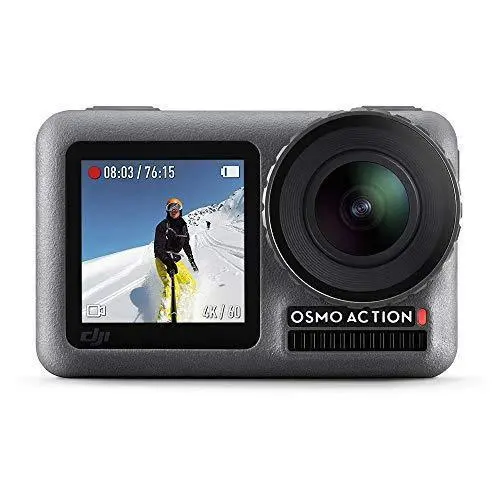 DJI Osmo Action 4K Waterproof Action Camera – Dual-Screen Design, 36ft Submersion, HDR Video, 145° FOV, Built-in WiFi
