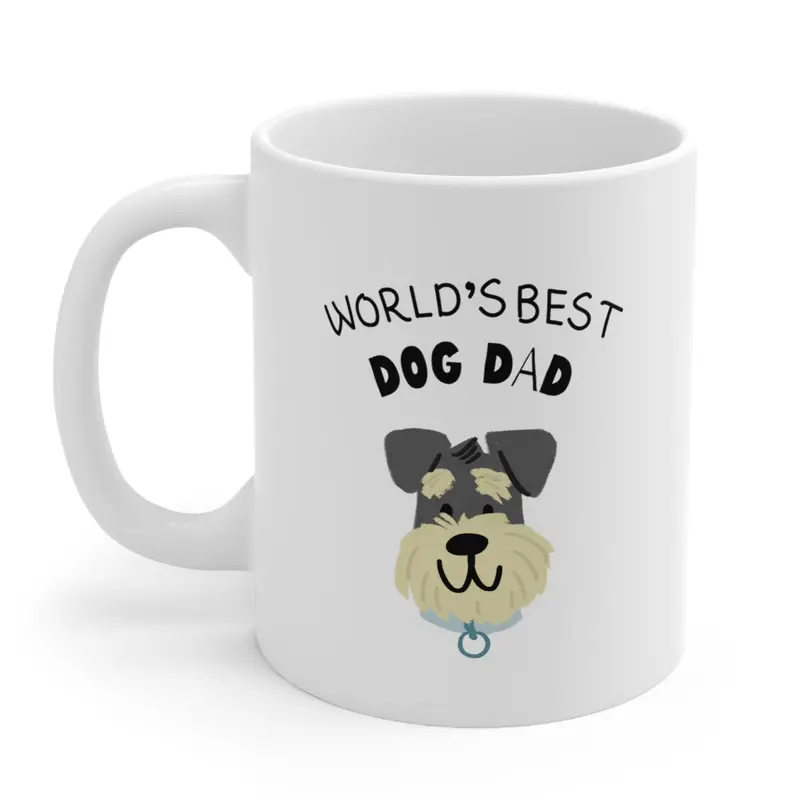 Dog Dad Tribute Novelty Ceramic Mug