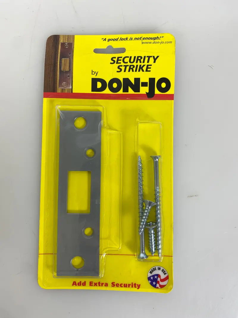 Don-Jo Silver-Plated Security Strike Plate – 4-Pack