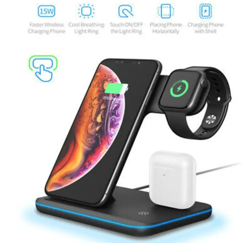 Dragon-Inspired 3-in-1 Wireless Charging Hub for Phones & Earbuds