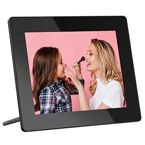 Dragon Touch Classic 8-Inch Wi-Fi Digital Photo Frame – IPS Touch Display, 16GB Storage, Cloud/App Sharing, USB/SD Support, HD Resolution