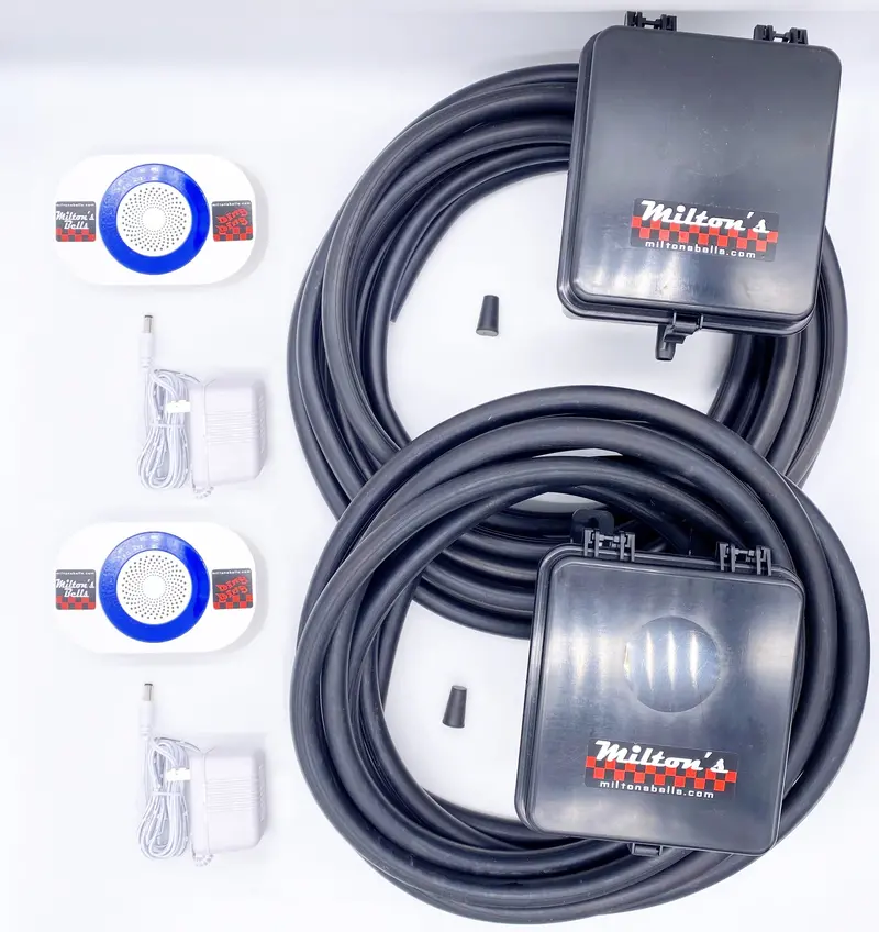 Dual-Entrance Wireless Alarm – Monitor Separate Driveway Access Points with Two Transmitters & Chimes