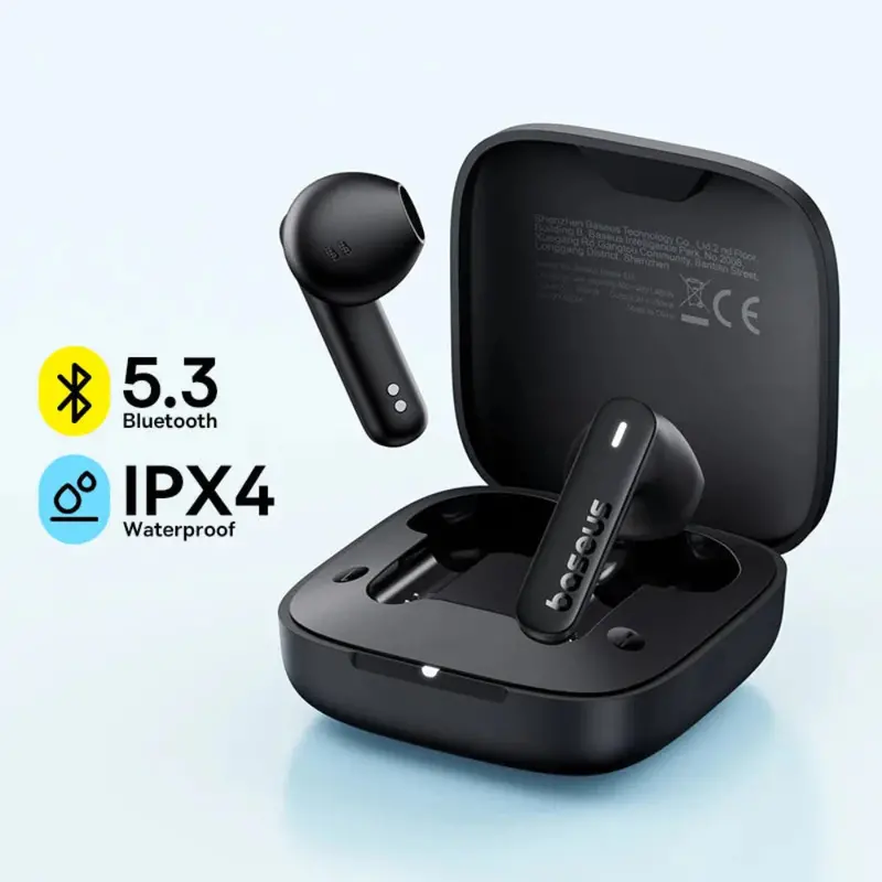 E16 True Wireless Bluetooth 5.3 Earbuds – IPX4 Sweat-Resistant