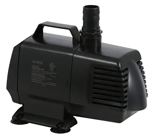 EcoPlus Eco 2245 Submersible/Inline Water Pump – UL-Certified, 2166 GPH Flow Rate for Aquariums, Ponds, Fountains & Hydroponics