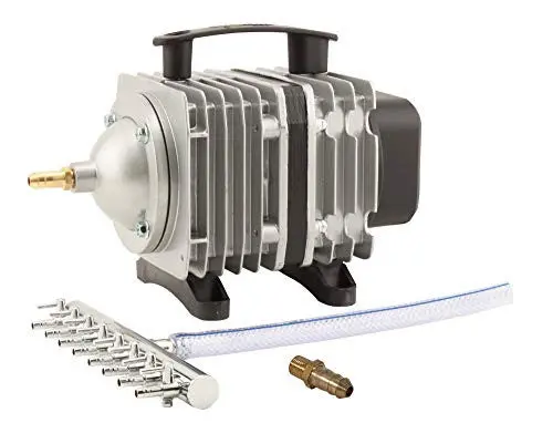 EcoPlus ECOair 5 Commercial Air Pump – 1300 GPH, 80W Single-Outlet System with 8-Port Manifold