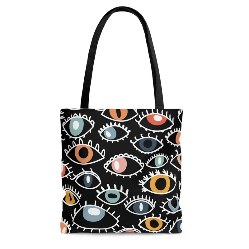 Egyptian Eye Symbol Beach Tote Bag – Medium Capacity