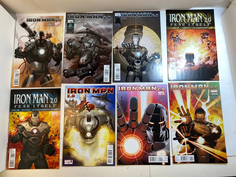 Eight Iron Man 2.0 Marvel Comics (2011–2012) – Complete Lot
