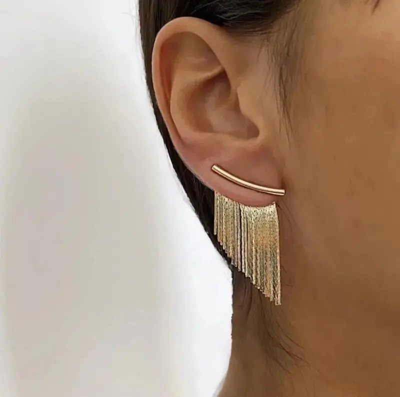 Elegant Tassel Drop Earrings with Boho Flair