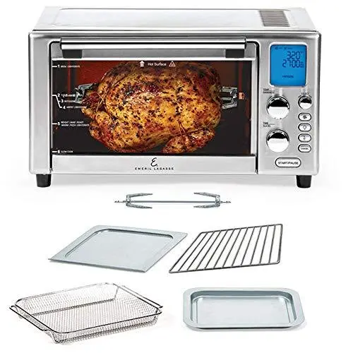 Emeril Lagasse Power AirFryer 360 – 360° Multi-Cook Oven with Rotisserie, Dehydrate, Pizza, Slow Cook & More Functions