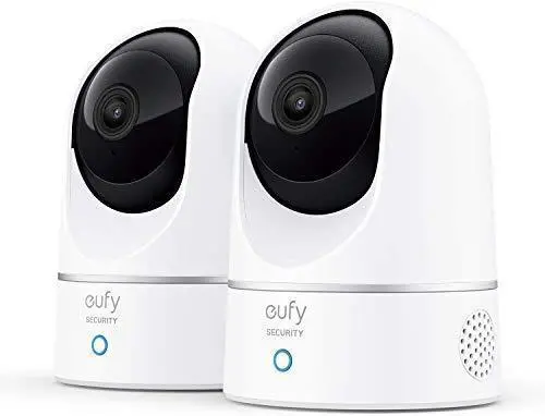 eufy Security Indoor Pan-and-Tilt 2K Camera Kit – 2-Cam Wireless System with Human & Pet AI Detection, Motion Tracking, No HomeBase Required