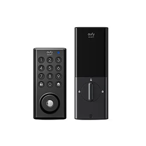 eufy Security Smart Deadbolt – BHMA-Certified Electronic Lock, Bluetooth & App Control, Weather-Resistant (Wi-Fi Bridge Sold Separately)