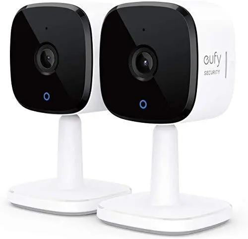 eufy Security Solo IndoorCam C24 Dual-Cam Kit – 2K Plug-in Indoor Cameras with AI Human/Pet Detection, Night Vision & Two-Way Audio