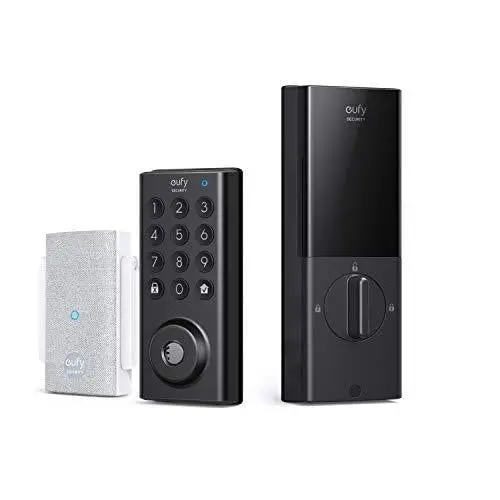 eufy Security Wi-Fi Smart Lock – BHMA-Certified Keyless Entry with App & Bluetooth Control, IPX3 Weather Resistance