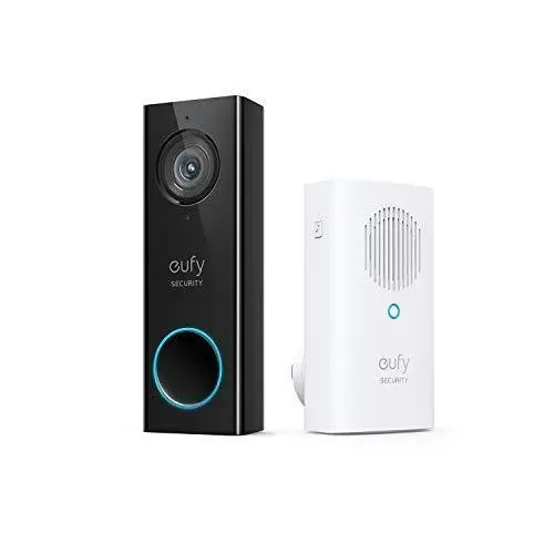 eufy Security Wi-Fi Video Doorbell – 2K Camera with Human Detection, 2-Way Audio, Local Storage & No Subscription Fees