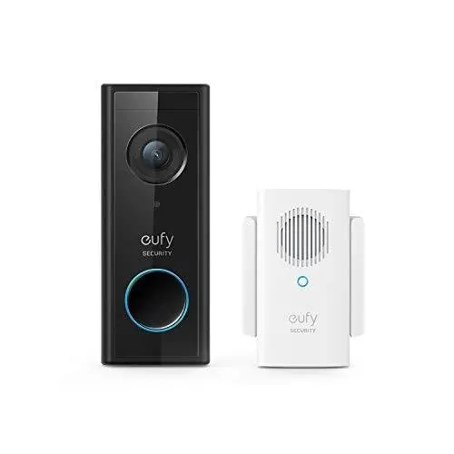 eufy Video Doorbell (Battery-Powered) – 1080p HD, 120-Day Battery Life, Local Encrypted Storage, No Subscription Required