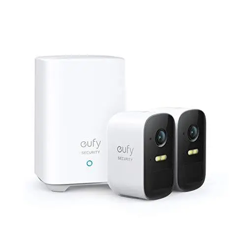 eufyCam 2C 2-Camera Wireless Security System – 1080p Outdoor Cameras, 180-Day Battery, IP67, Night Vision, No Subscription Required
