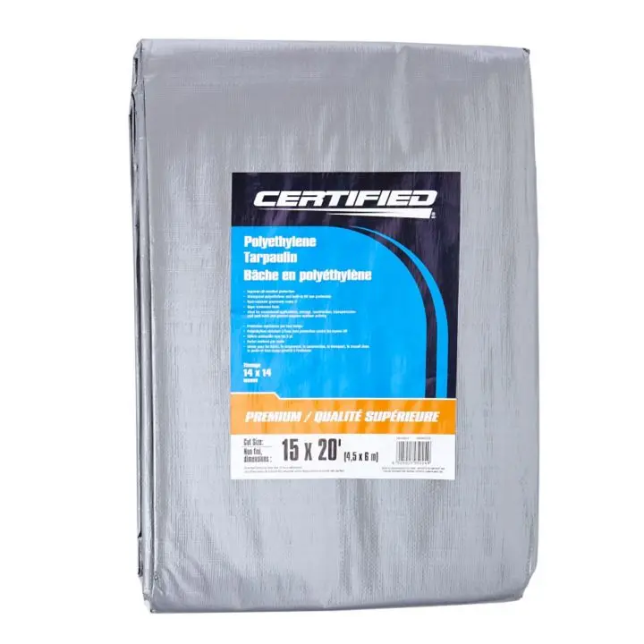 Extra-Large 15 ft × 20 ft Industrial-Grade Poly Tarp – Tear-Resistant and Grommet-Reinforced